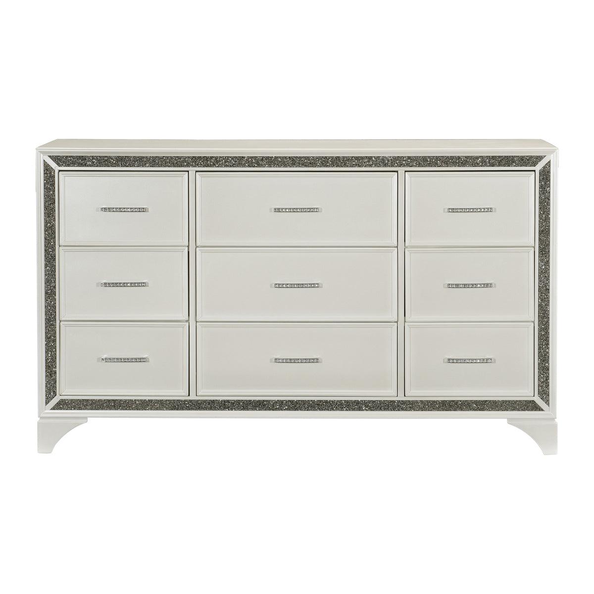 Homelegance - Salon Dresser In Pearl White Metallic - 1572W-D - ATL FURNITURE