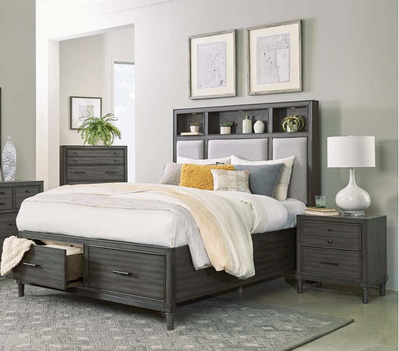 Homelegance - Wittenberry 3 Piece Eastern King Platform Bedroom Set In Gray - 1573K-1Ek-3Set - ATL FURNITURE