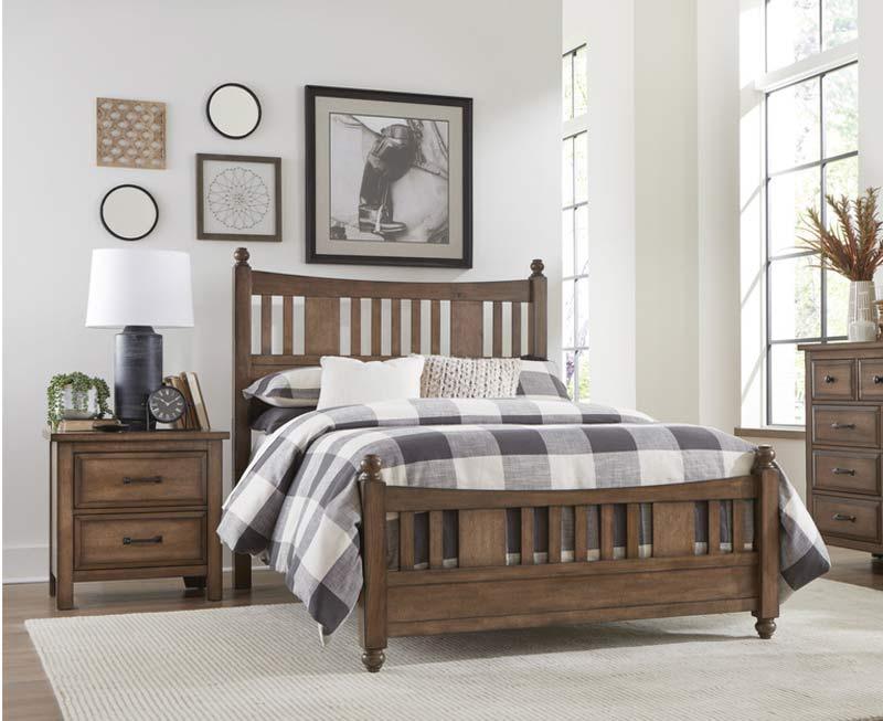 Homelegance - Brevard 3 Piece Eastern King Bedroom Set In Light Brown - 1584K-1Ek-3Set - ATL FURNITURE