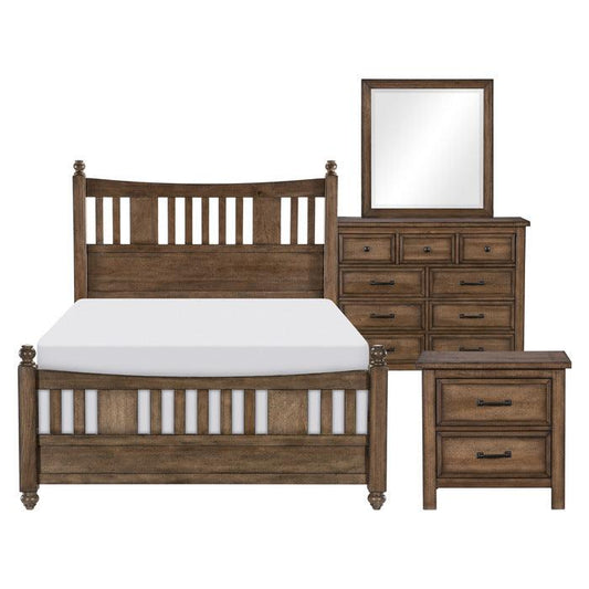 Homelegance - Brevard 4 Piece Queen Bedroom Set In Light Brown - 1584-1*4 - ATL FURNITURE