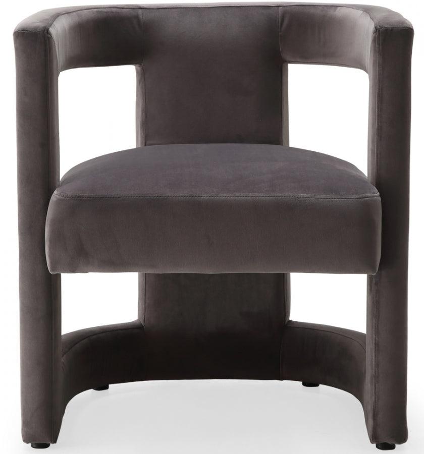 Blair Velvet Dining-Accent Chair In Grey - 530Grey - ATL FURNITURE