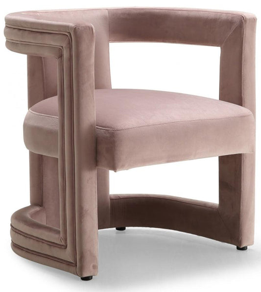 Blair Velvet Dining-Accent Chair In Pink - 530Pink - ATL FURNITURE