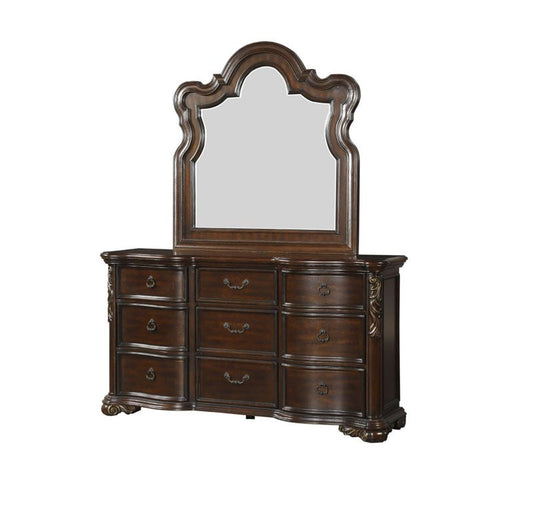 Homelegance - Royal Highlands Dresser And Mirror In Rich Cherry - 1603-5-6 - ATL FURNITURE