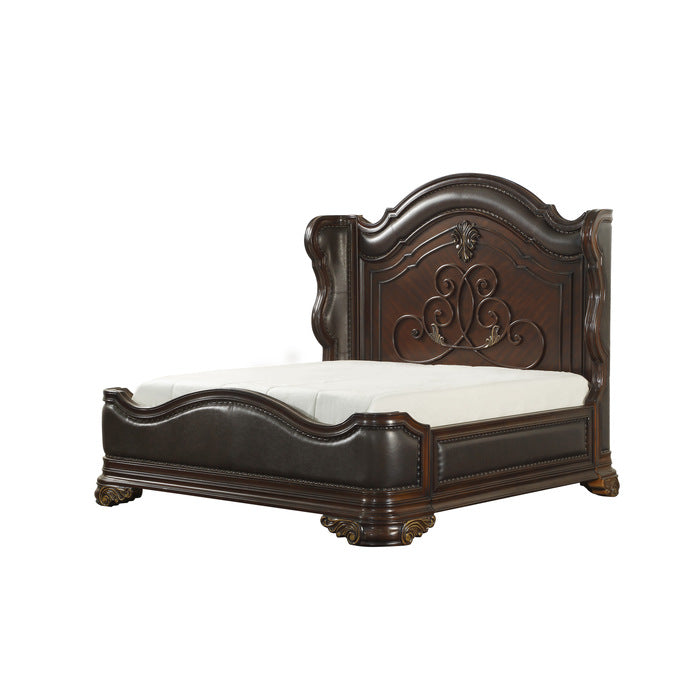 Homelegance - Royal Highlands 6 Piece Queen Bedroom Set In Rich Cherry - 1603-1-6 - ATL FURNITURE