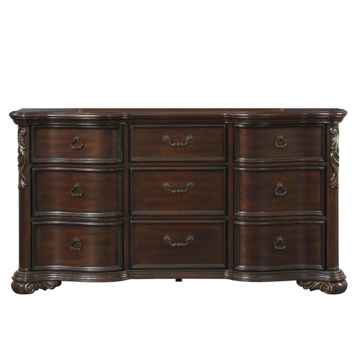 Homelegance - Royal Highlands Dresser And Mirror In Rich Cherry - 1603-5-6 - ATL FURNITURE