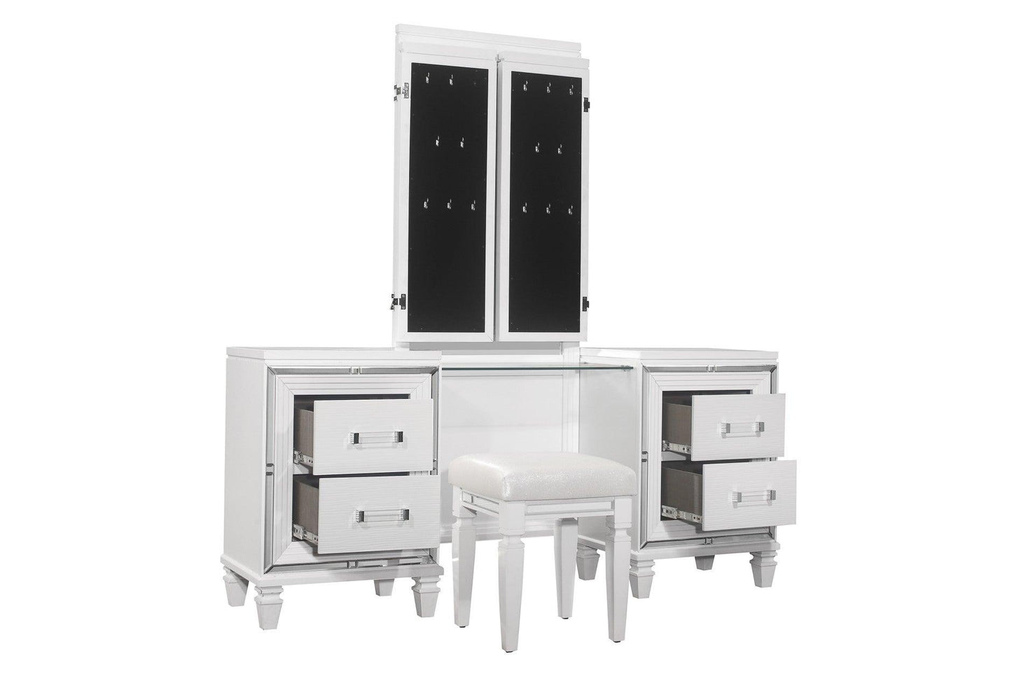 Homelegance - Tamsin Vanity Dresser With Mirror Set In White - 1616W-15* - ATL FURNITURE