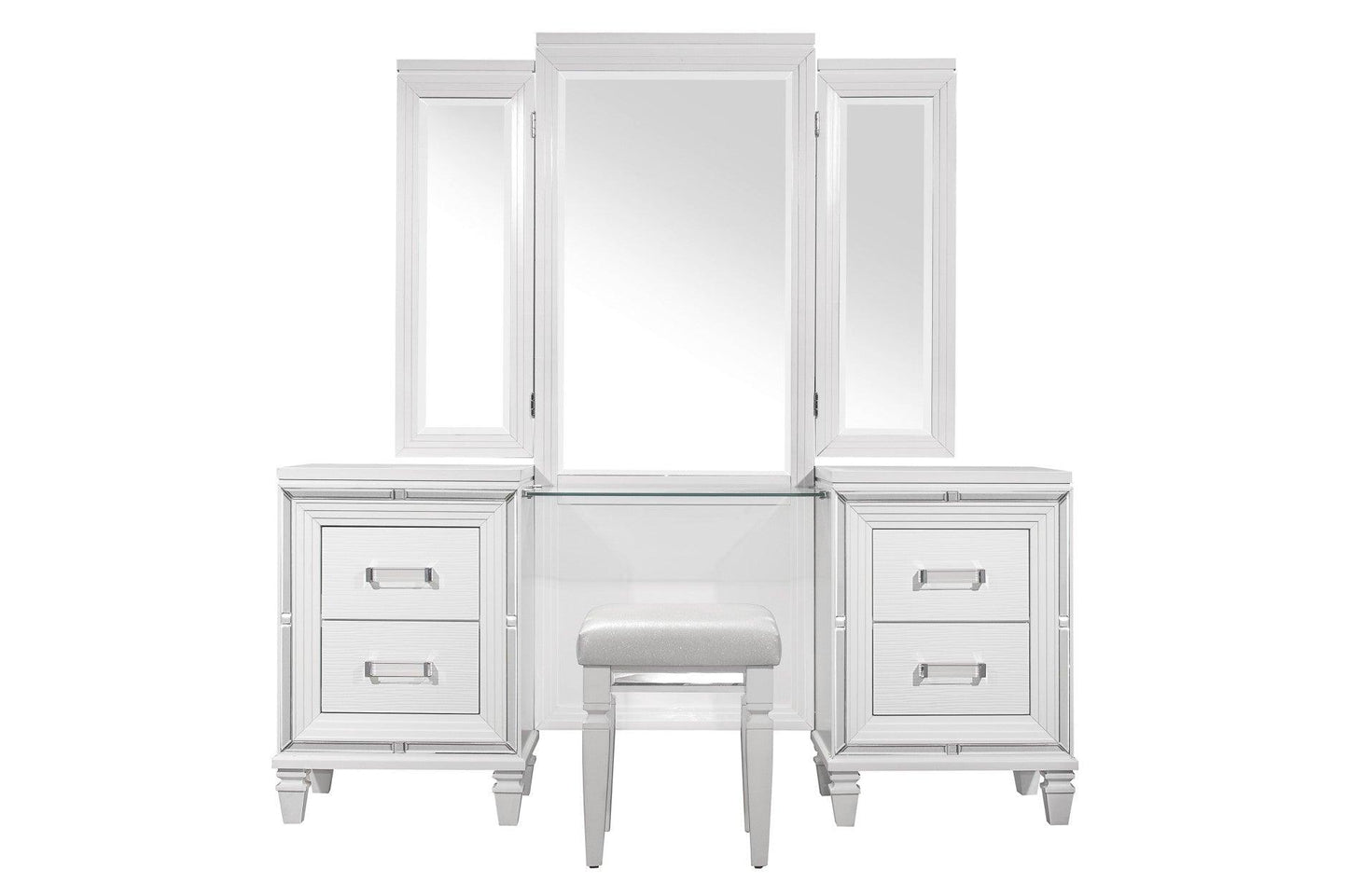 Homelegance - Tamsin Vanity Dresser With Mirror Set In White - 1616W-15* - ATL FURNITURE