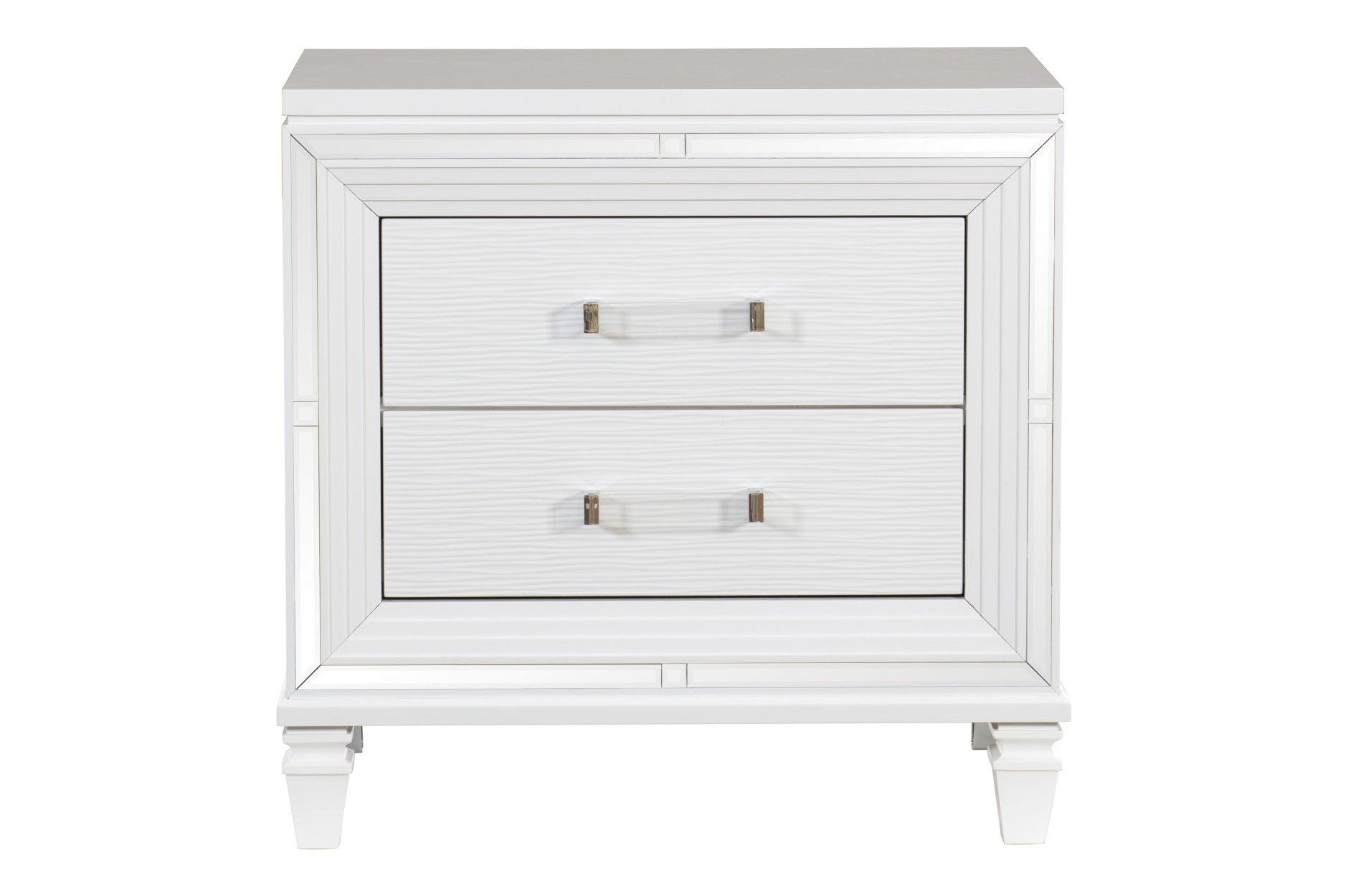 Homelegance - Tamsin 6 Piece Queen Platform Bedroom Set In White - 1616W-1-6Set - ATL FURNITURE