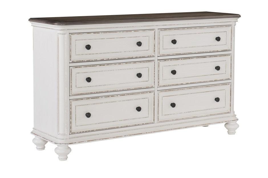 Homelegance - Baylesford Dresser In Antique White - 1624W-5 - ATL FURNITURE