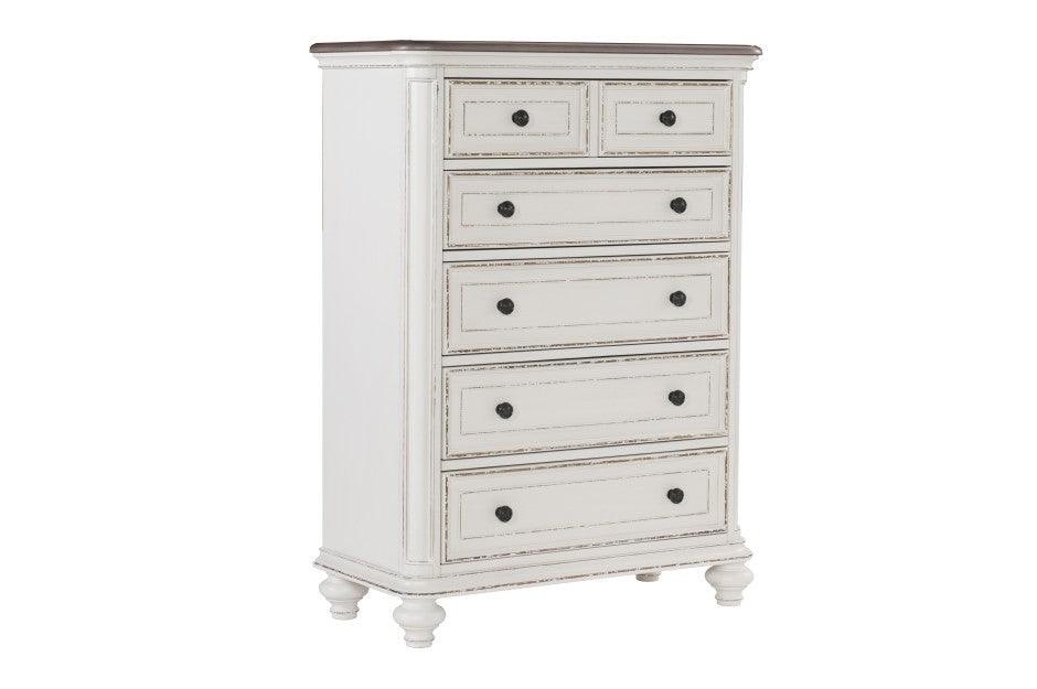 Homelegance - Baylesford Chest In Antique White - 1624W-9 - ATL FURNITURE