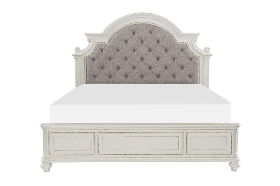 Homelegance - Baylesford Queen Bed In Antique White - 1624W-1* - ATL FURNITURE