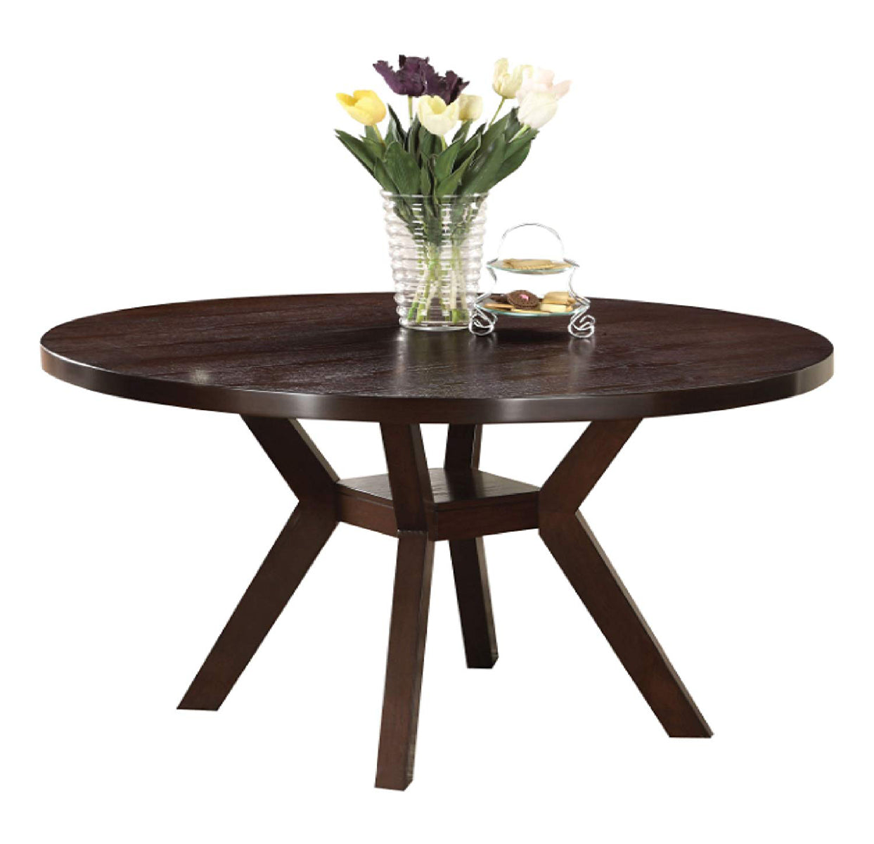 Acme Furniture Drake Round Dining Table in Espresso 16250 - ATL FURNITURE