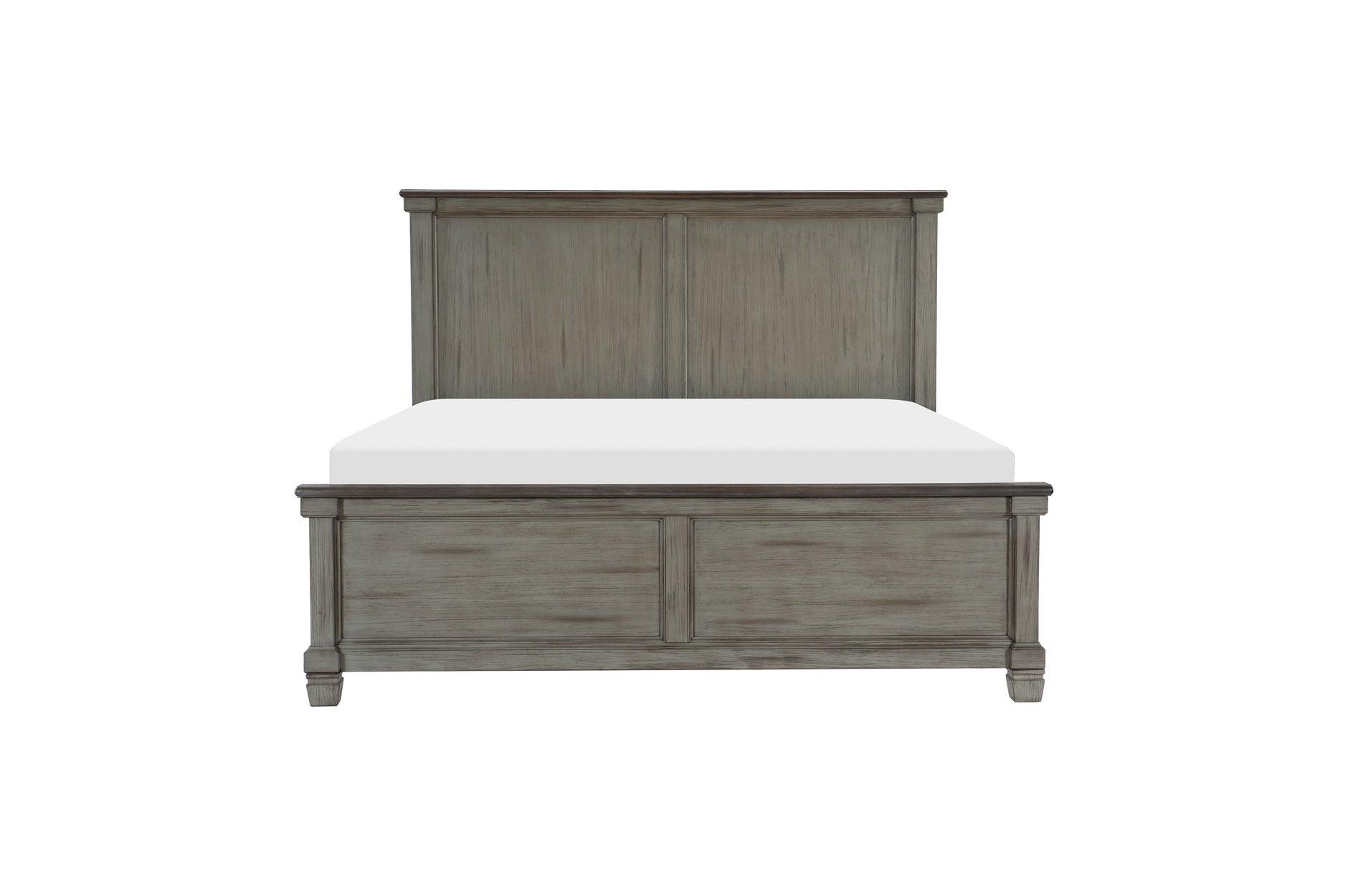 Homelegance - Weaver 5 Piece Eastern King Bedroom Set In Antique Gray - 1626Gyk-1Ek-5Set - ATL FURNITURE