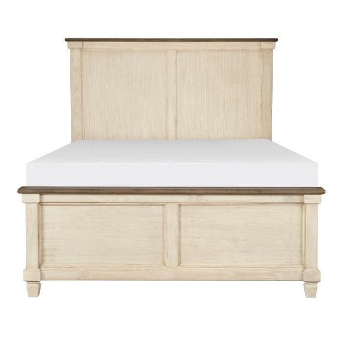 Homelegance - Weaver Eastern King Bed In Antique White - 1626K-1Ek* - ATL FURNITURE