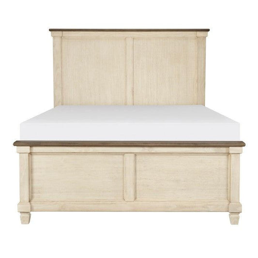 Homelegance - Weaver Eastern King Bed In Antique White - 1626K-1Ek* - ATL FURNITURE