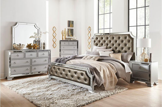 Homelegance - Avondale 6 Piece Eastern King Bedroom Set In Silver - 1646K-1Ek-6Set - ATL FURNITURE