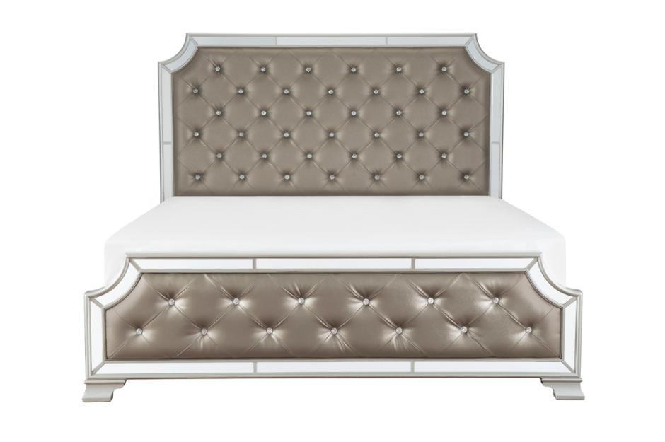 Avondale Eastern King Bed In Silver - 1646K-1Ek* - ATL FURNITURE