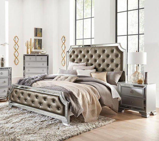 Homelegance - Avondale 3 Piece Eastern King Bedroom Set In Silver - 1646K-1Ek-3Set - ATL FURNITURE