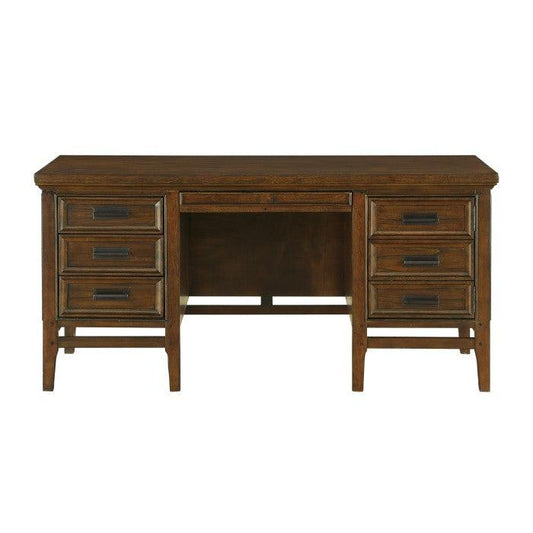 Homelegance - Frazier Park Executive Desk In Brown Cherry - 1649-17 - ATL FURNITURE