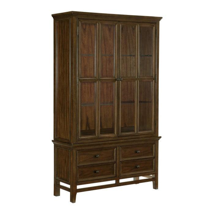 Homelegance - Frazier Park Buffet & Hutch In Brown Cherry - 1649-50* - ATL FURNITURE