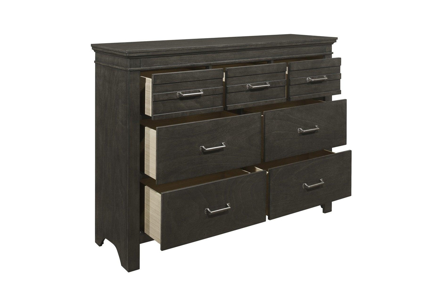 Homelegance - Blaire Farm Dresser With Mirror In Charcoal - 1675-6 - ATL FURNITURE