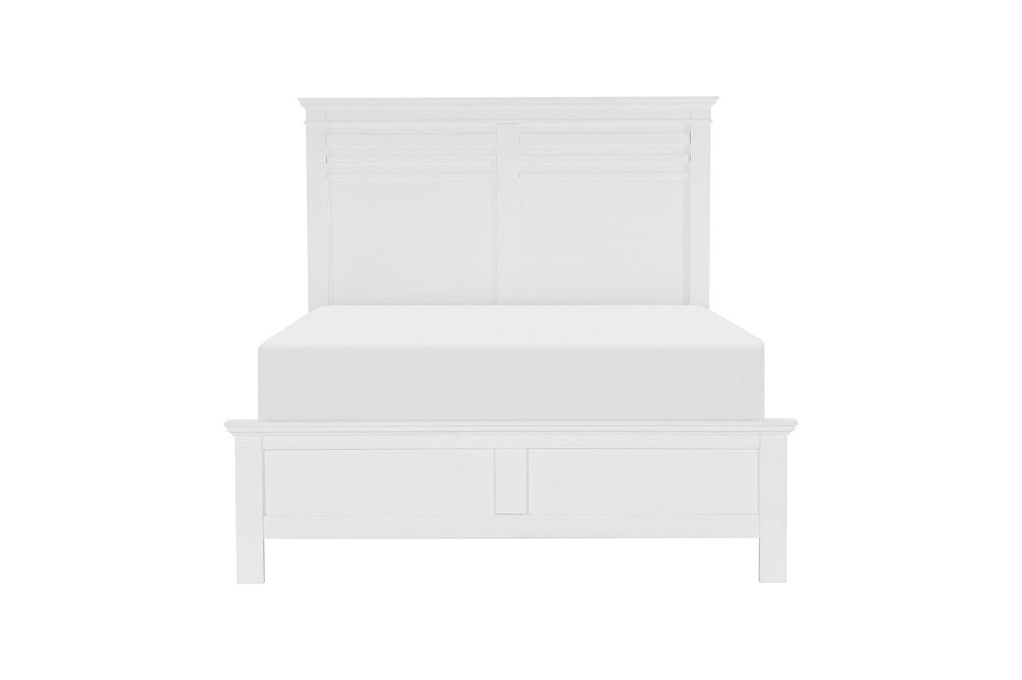 Homelegance - Blaire Farm 5 Piece Eastern King Bedroom Set In White - 1675Wk-1Ek-5Set - ATL FURNITURE