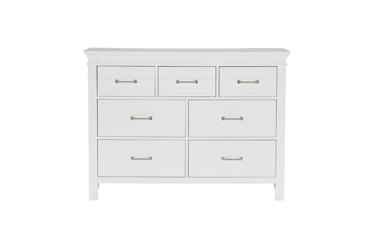 Homelegance - Blaire Farm Dresser With Mirror In White - 1675W-6 - ATL FURNITURE