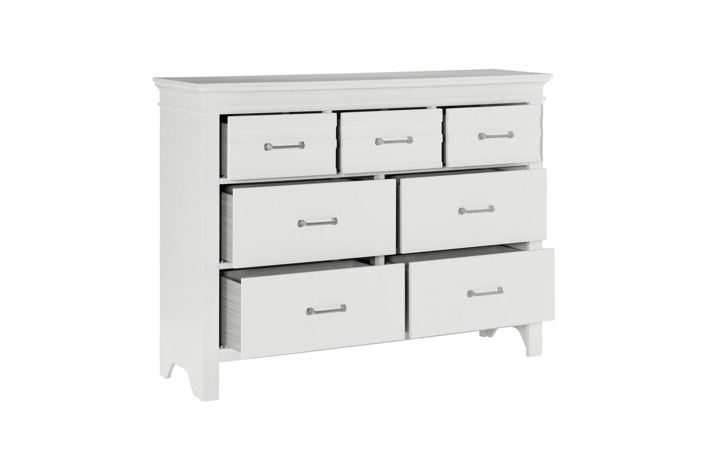 Homelegance - Blaire Farm Dresser With Mirror In White - 1675W-6 - ATL FURNITURE