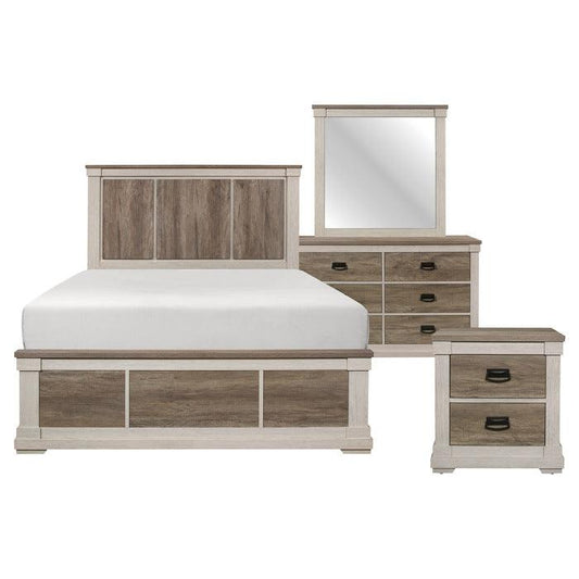 Homelegance - Arcadia 4 Piece Queen Bedroom Set In Weathered Gray - 1677-1*4 - ATL FURNITURE