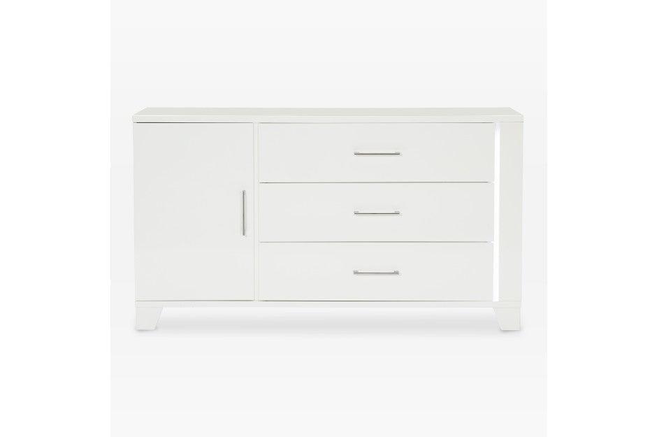 Homelegance - Kerren Dresser, Led Lighting In White High Gloss - 1678W-5 - ATL FURNITURE