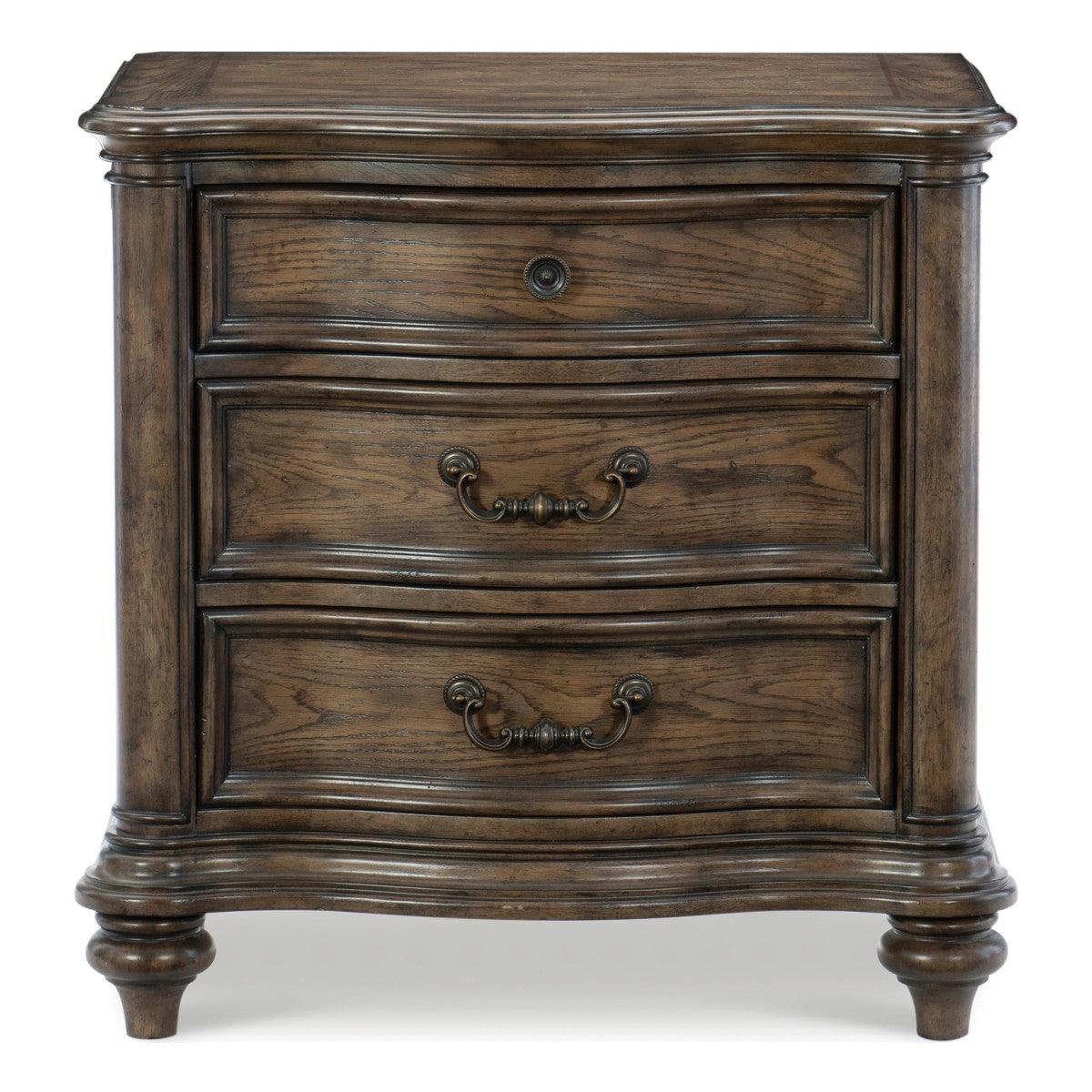 Homelegance - Heath Court Night Stand In Brown Oak - 1682-N - ATL FURNITURE