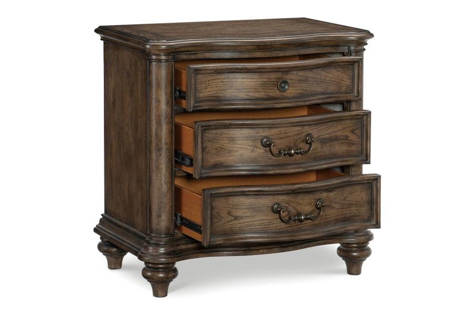 Homelegance - Heath Court Night Stand In Brown Oak - 1682-N - ATL FURNITURE