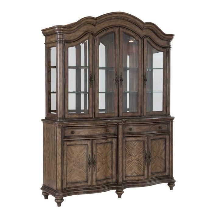 Homelegance - Heath Court Buffet & Hutch In Brown Oak - 1682-50* - ATL FURNITURE