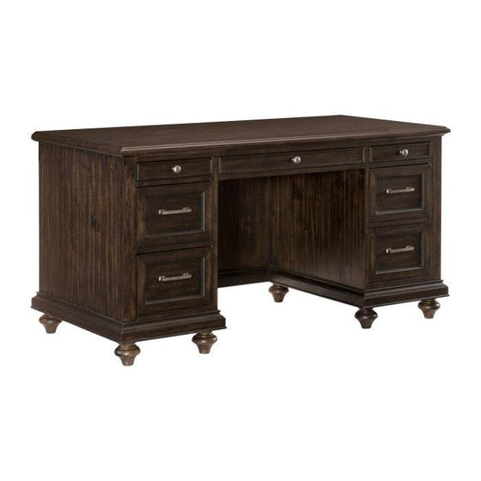 Homelegance - Cardano Executive Desk In Driftwood Charcoal - 1689-17 - ATL FURNITURE