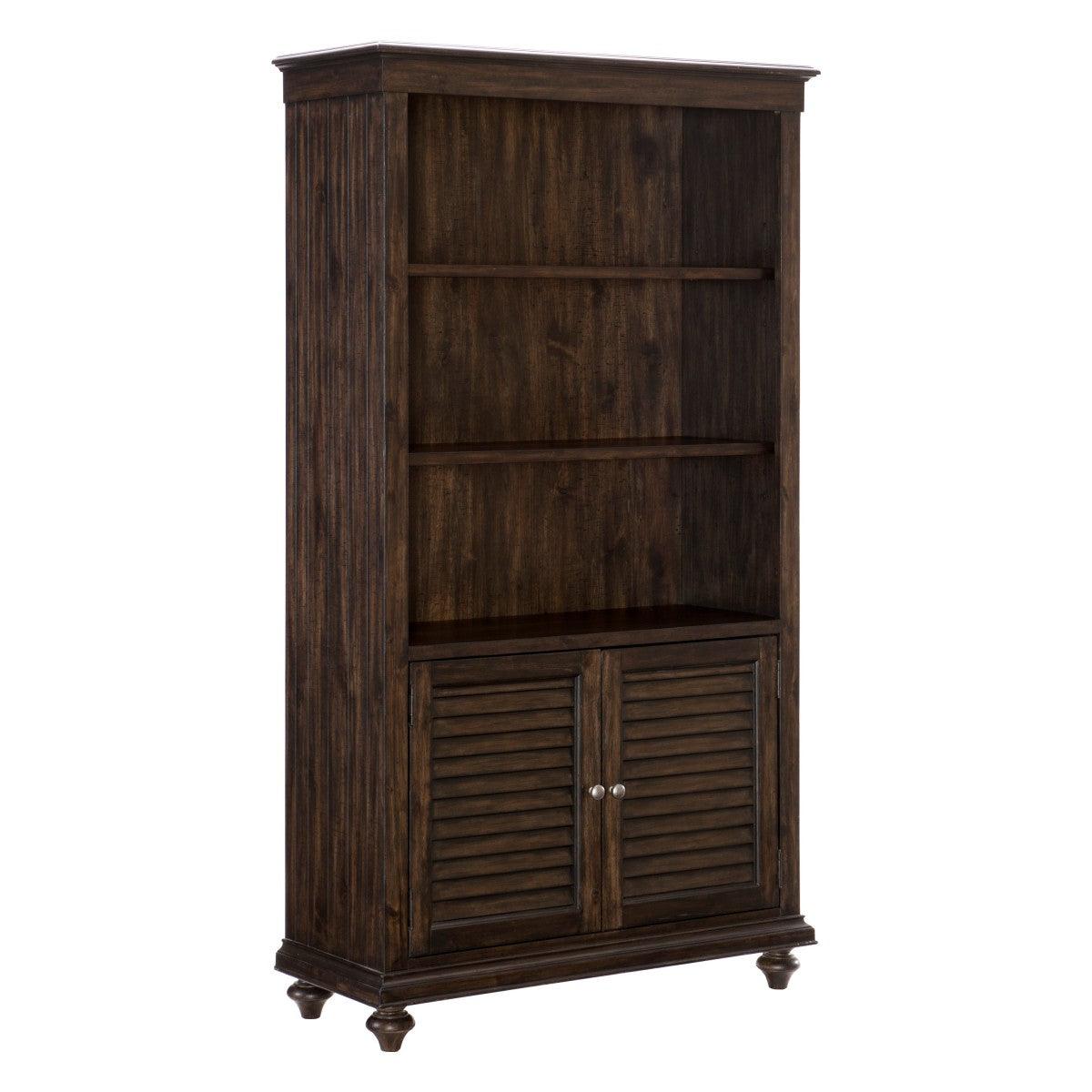 Homelegance - Cardano Bookcase In Driftwood Charcoal - 1689-18 - ATL FURNITURE