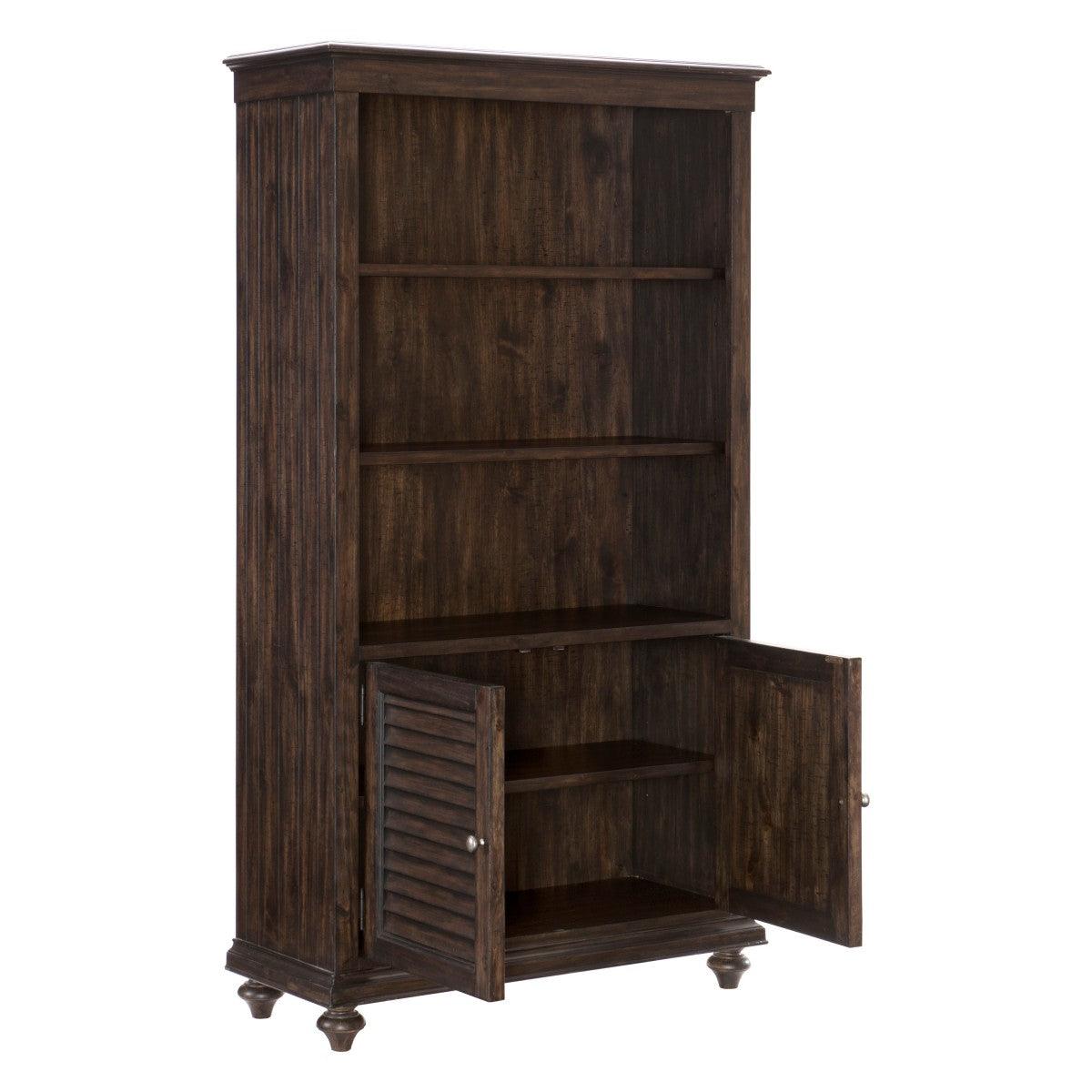 Homelegance - Cardano Bookcase In Driftwood Charcoal - 1689-18 - ATL FURNITURE