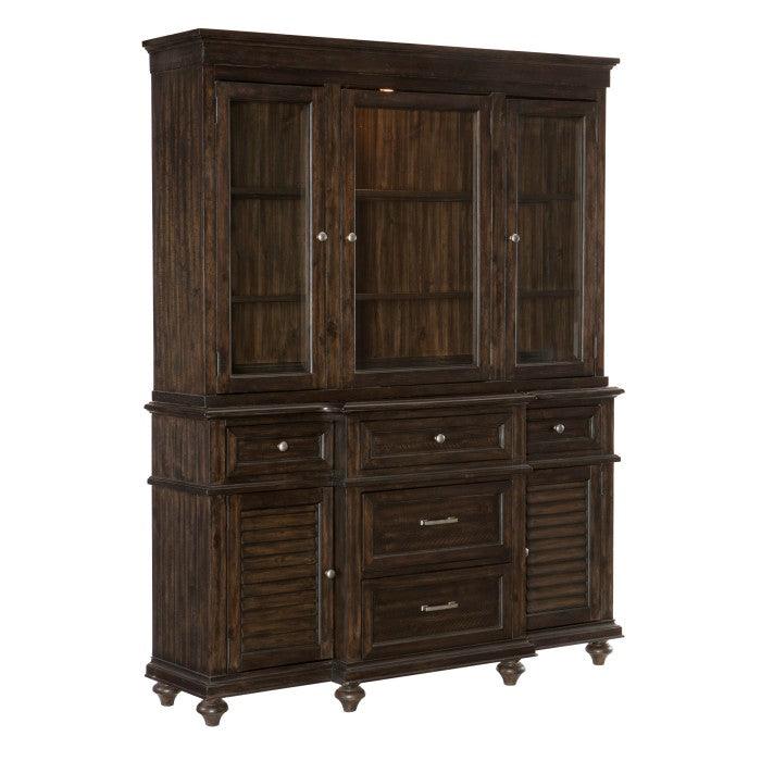 Homelegance - Cardano Buffet & Hutch In Driftwood Charcoal - 1689-50* - ATL FURNITURE