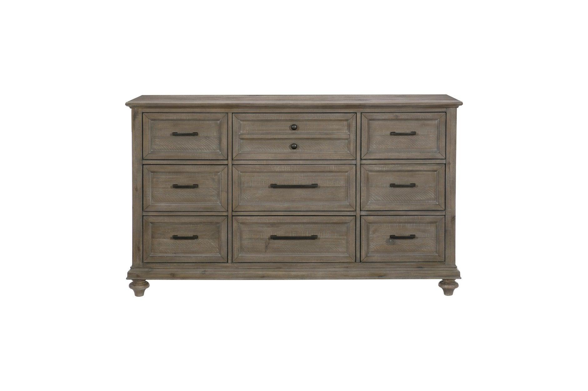 Homelegance - Cardano Dresser With Mirror In Light Brown - 1689Br-6 - ATL FURNITURE