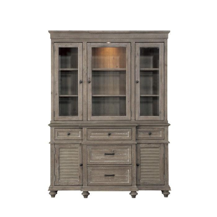 Homelegance - Cardano Buffet & Hutch In Driftwood Light Brown - 1689Br-50* - ATL FURNITURE