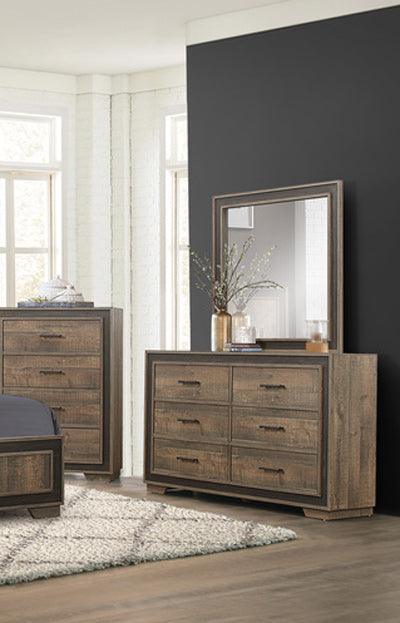 Homelegance - Ellendale Dresser With Mirror In Dark Ebony - 1695-6-Dm - ATL FURNITURE