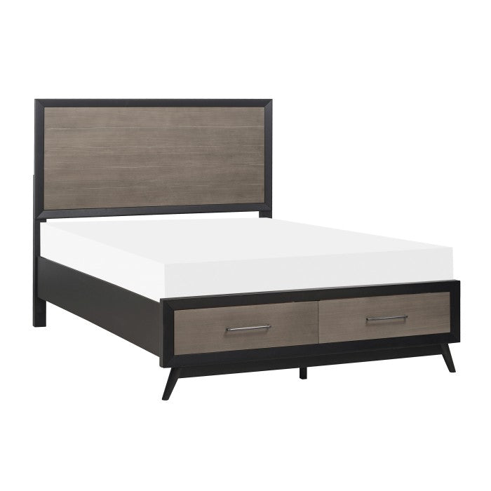 Homelegance - Raku 5 Piece Eastern King Platform Bedroom Set With Footboard Storage - 1711Knc-1Ek-5 - ATL FURNITURE