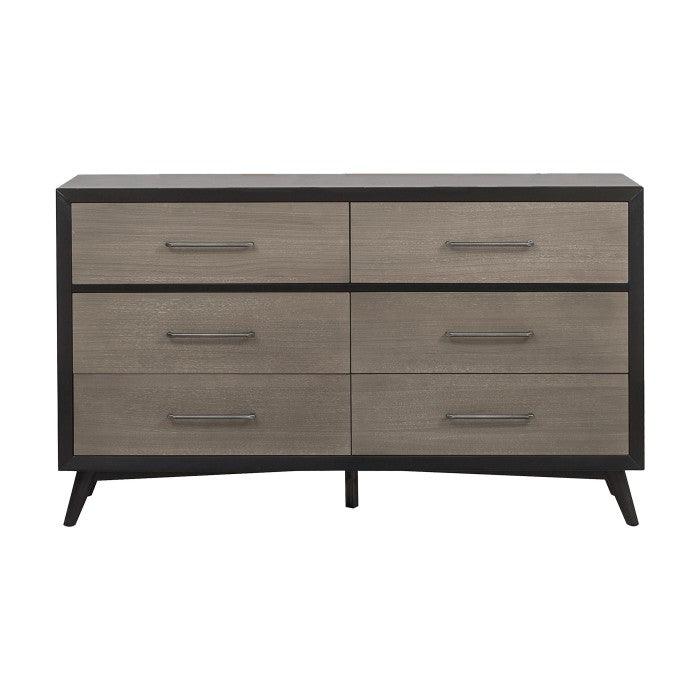 Homelegance - Raku Dresser In Gray And Black - 1711-5 - ATL FURNITURE