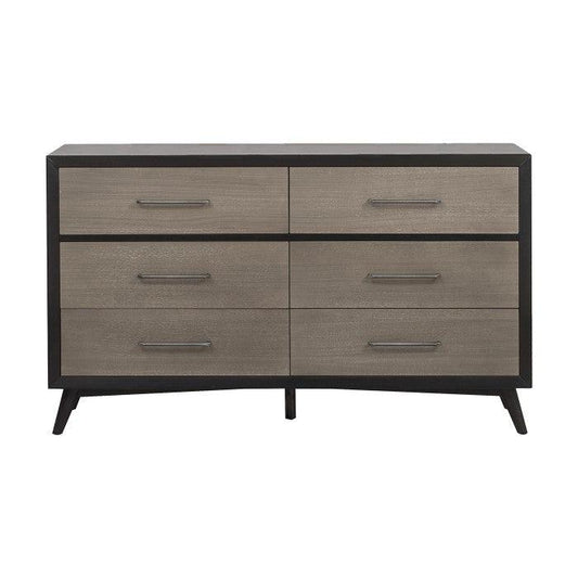 Homelegance - Raku Dresser In Gray And Black - 1711-5 - ATL FURNITURE