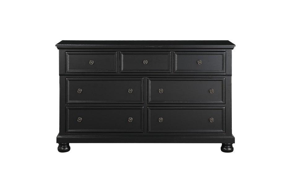 Homelegance - Laurelin Dresser, Hidden Drawer In Black - 1714Bk-5 - ATL FURNITURE