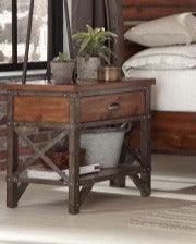 Homelegance - Holverson Brown Milk Crate 6 Piece Eastern King Sleigh Bedroom Set - 1715K-1Ek-6 - ATL FURNITURE