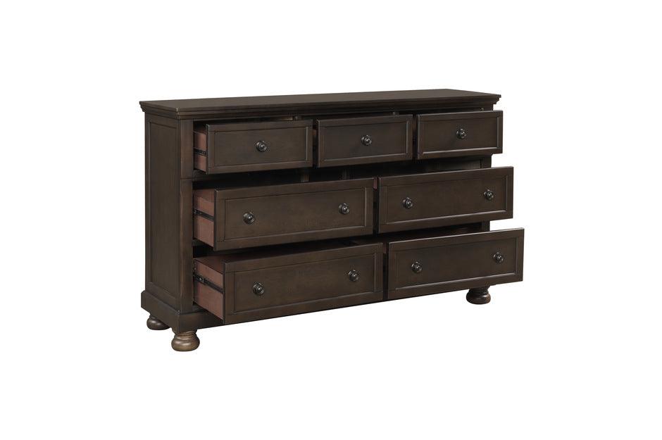 Homelegance - Begonia Dresser With Mirror - 1718Gy-5-6 - ATL FURNITURE