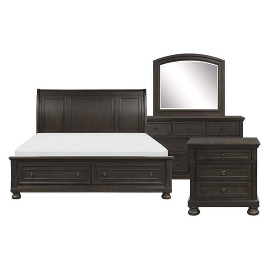 Homelegance - Begonia 4 Piece Eastern King Bedroom Set - 1718Kgy-1Ek-4 - ATL FURNITURE