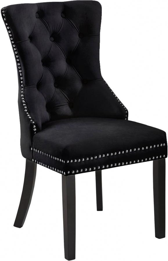 Meridian Furniture - Nikki Dining Chair In Black (Set Of 2) - 740Black-C - ATL FURNITURE