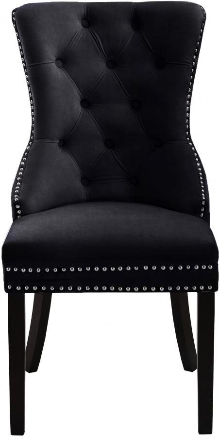 Meridian Furniture - Nikki Dining Chair In Black (Set Of 2) - 740Black-C - ATL FURNITURE