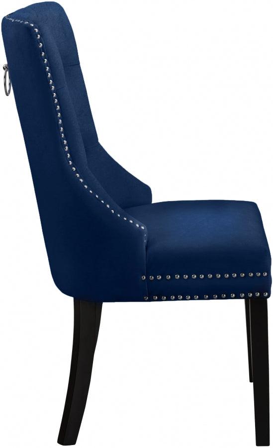 Meridian Furniture - Nikki Dining Chair In Navy (Set Of 2) - 740Navy-C - ATL FURNITURE